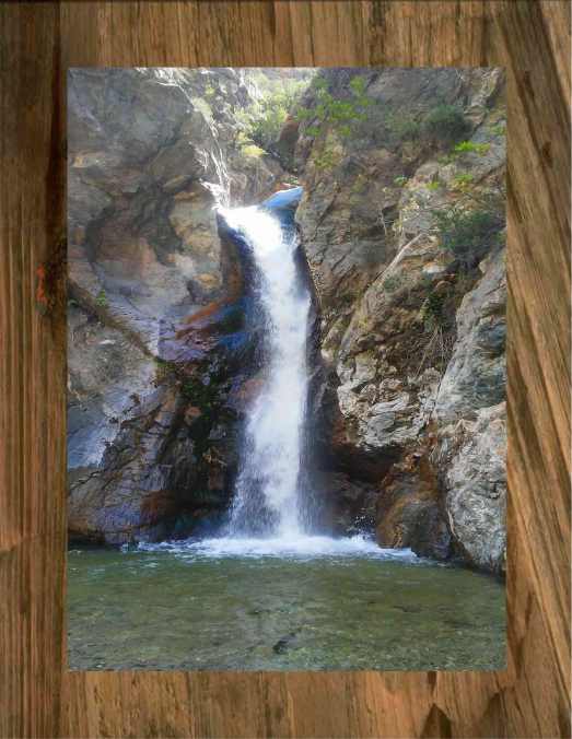 Waterfall framed
